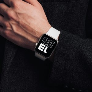 White Silicone Apple Watch Band